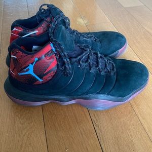 Mens Jordan Superfly Basketball shoes⚫️🔴